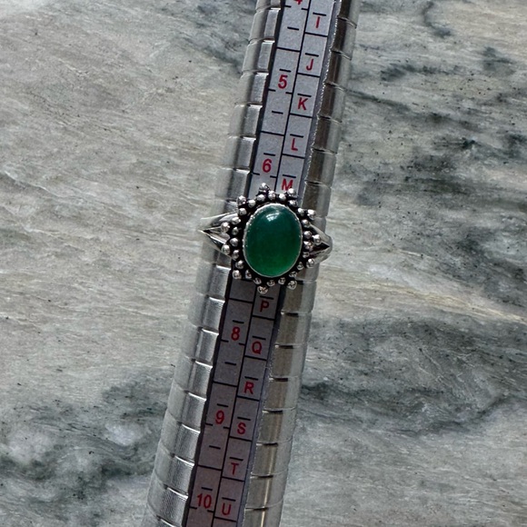NWOT Sundance Green Mountain Ring, Green Onyx, Sterling Silver - Picture 5 of 5